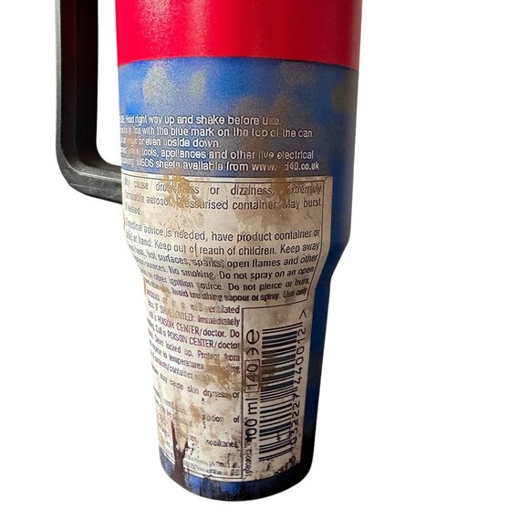 WD-40 Tumbler w/ Handle Straw Stainless Steel Travel Mug Insulated Double Wall - Picture 4 of 6